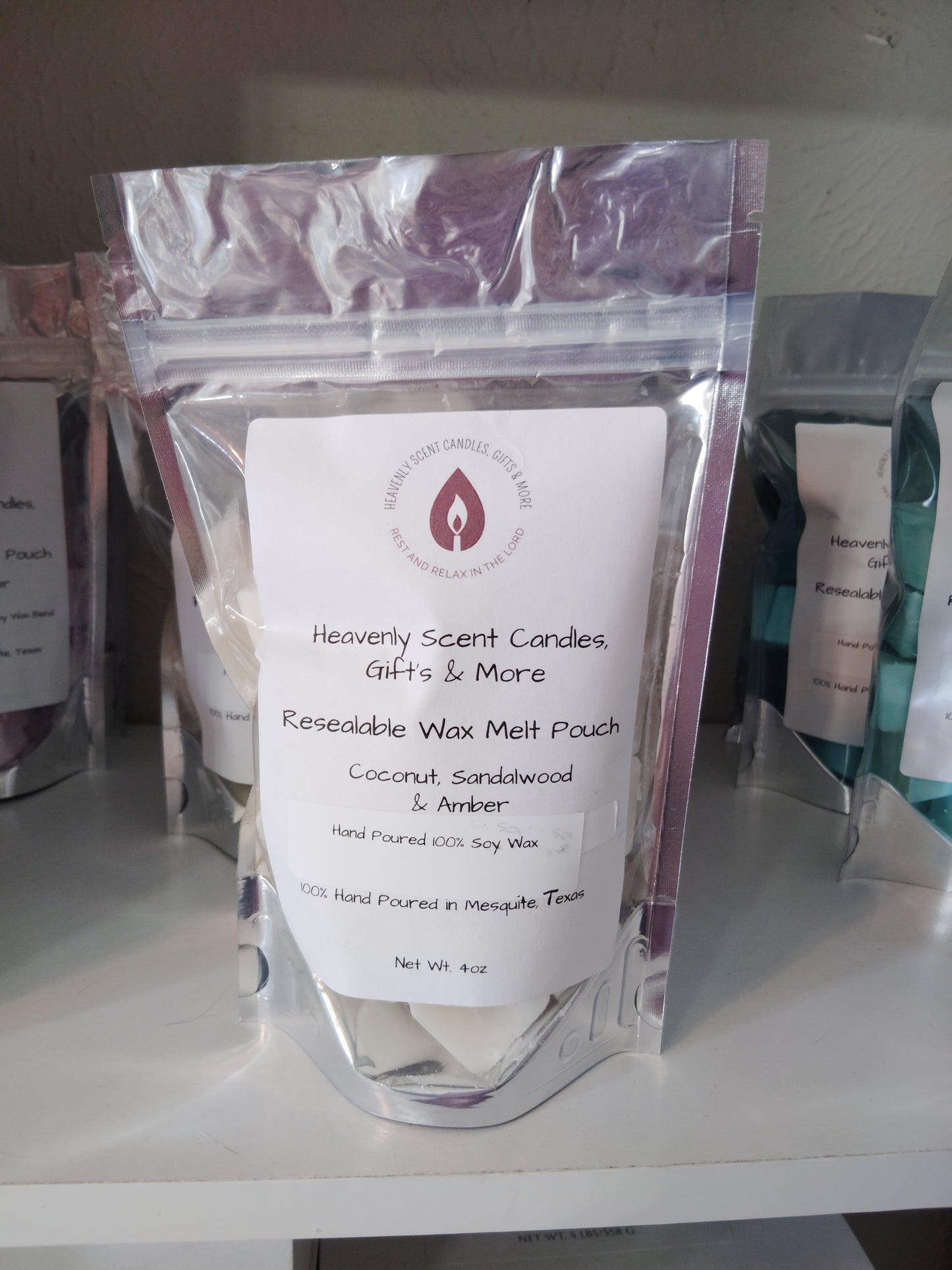 *Coconut Sandalwood & Amber Wax Melts Packs (New Fragrance)